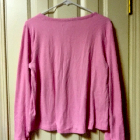 Sonoma Women’s Pink Top Size Petite Large Long Sleeve  Excellent Condition PL - Picture 4 of 4